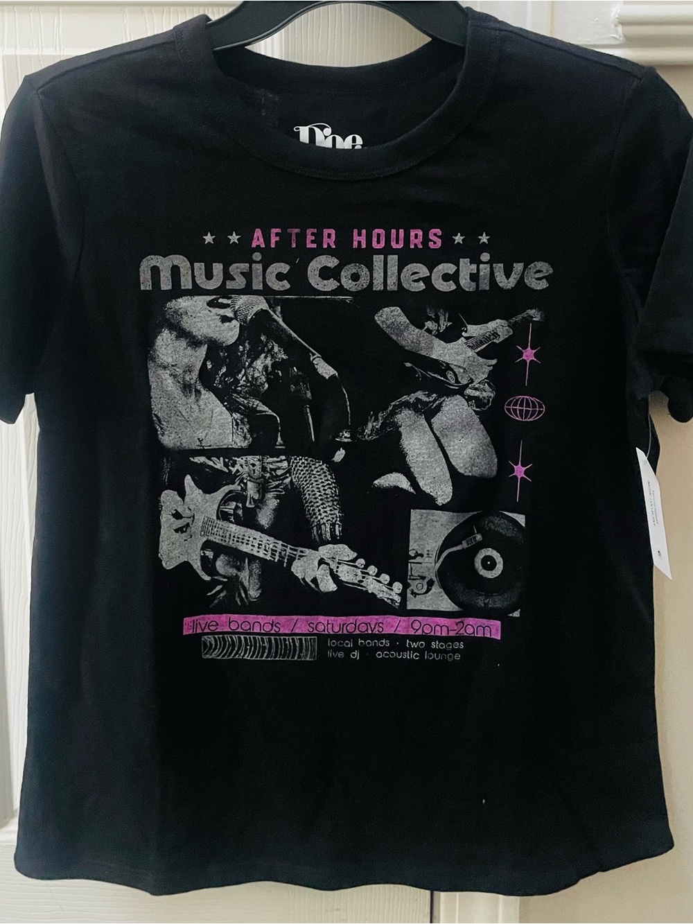 Black Music Concert Graphic Tee Women’s Small Rock Grunge Metal